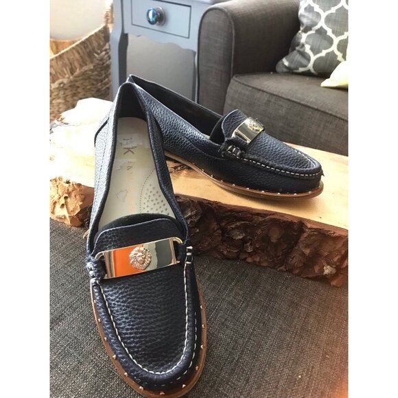 Anne Klein Nasima Navy Blue Moccasins/Loafers Iflex size 5.5 - Picture 1 of 9